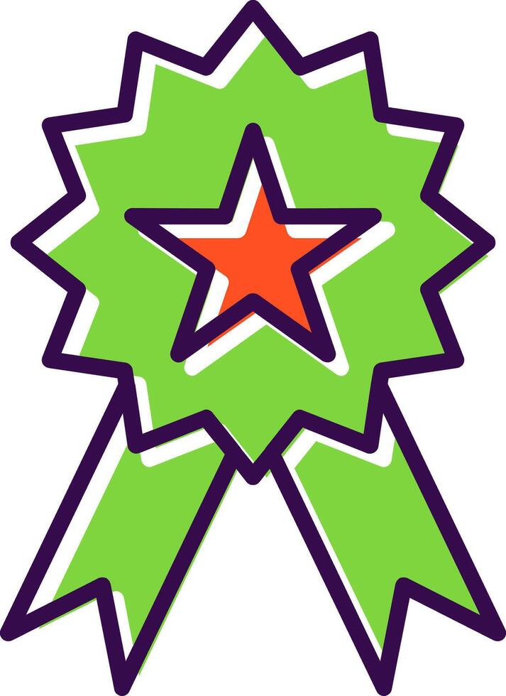 Ribbon filled Design Icon vector