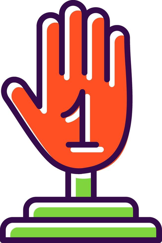 Hand filled Design Icon vector