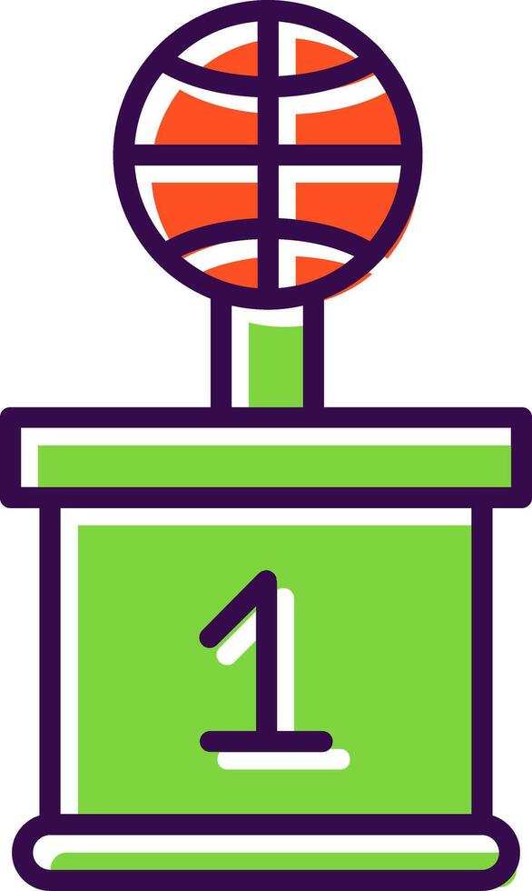 Basketball filled Design Icon vector