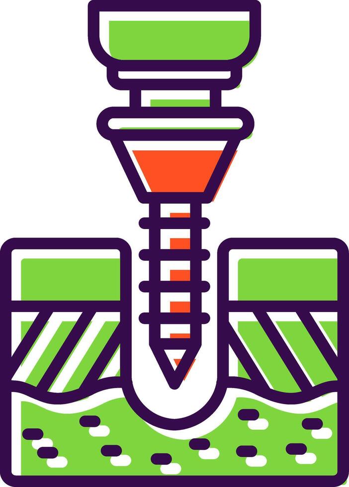 Drilling filled Design Icon vector