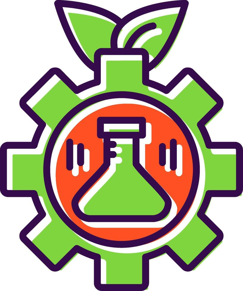 Bioengineering filled Design Icon vector