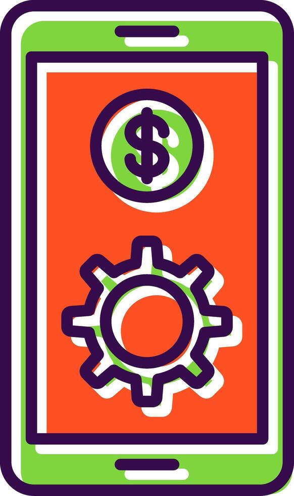 Smartphone filled Design Icon vector