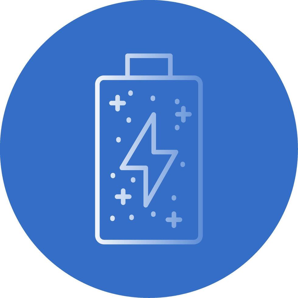 Battery Flat Bubble Icon vector