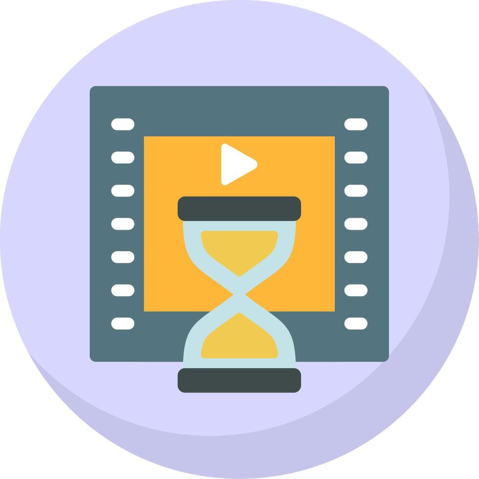 Duration Flat Bubble Icon vector