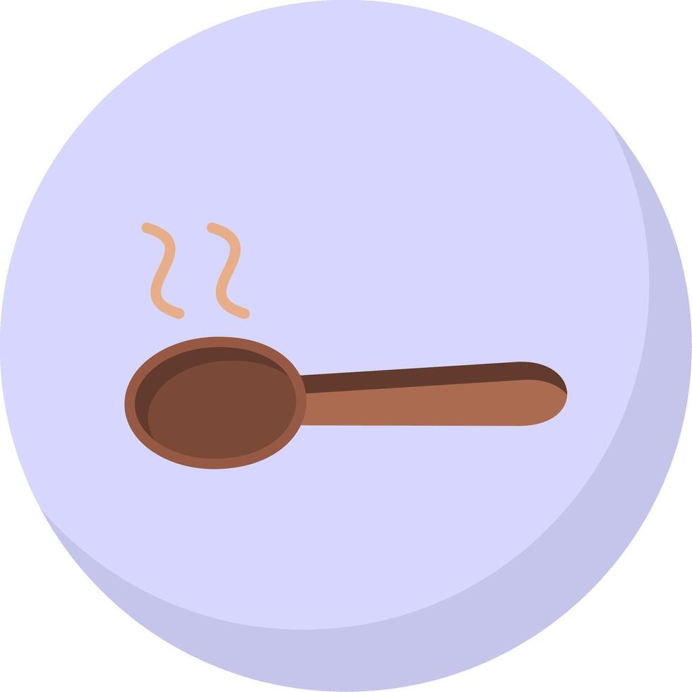 Spoon Flat Bubble Icon vector