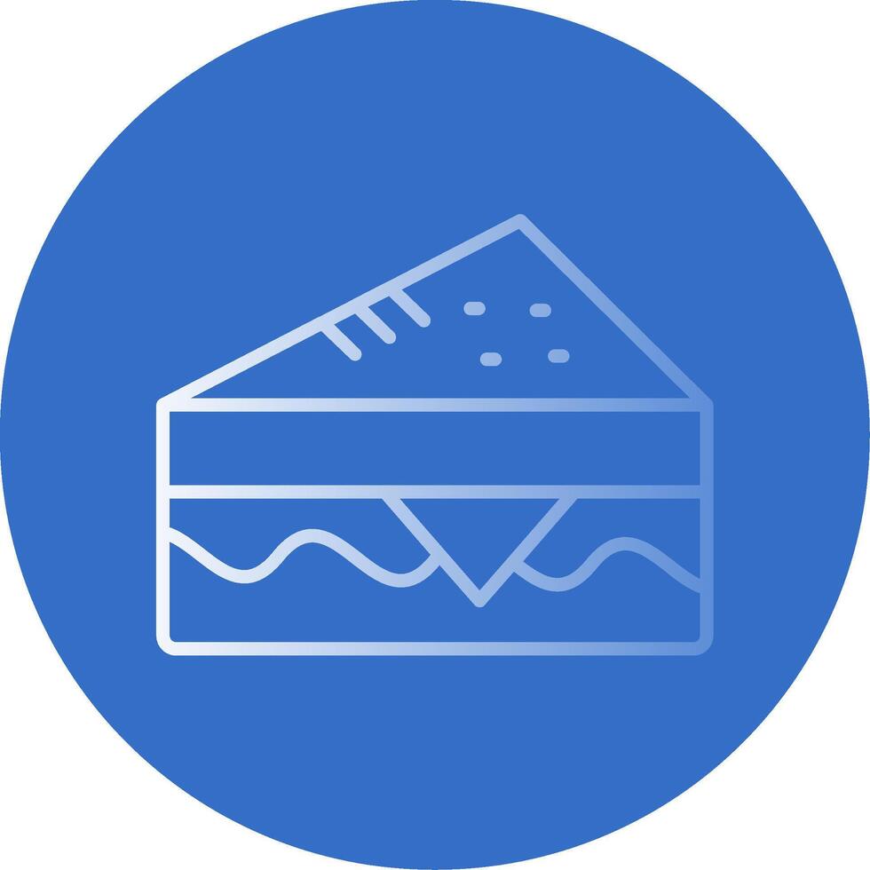 Sandwich Flat Bubble Icon vector