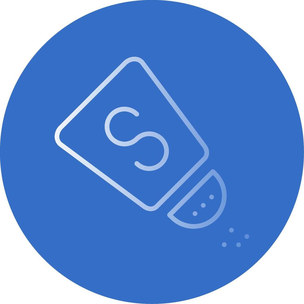 Salt Shaker Flat Bubble Icon vector
