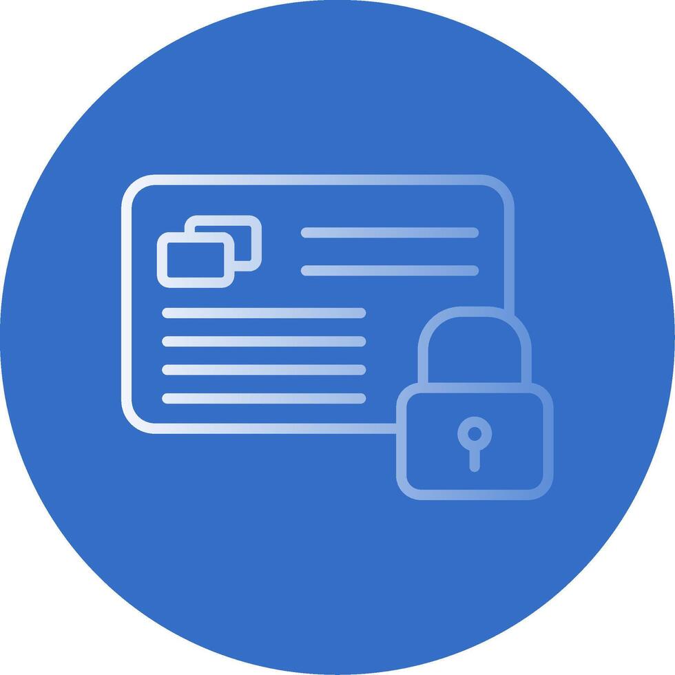 Secure Payment Flat Bubble Icon vector