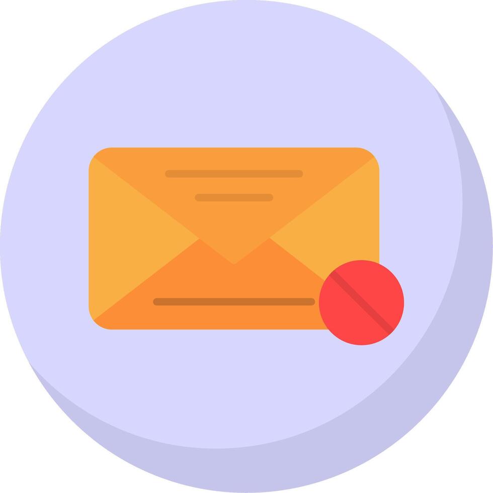 Spam Flat Bubble Icon vector