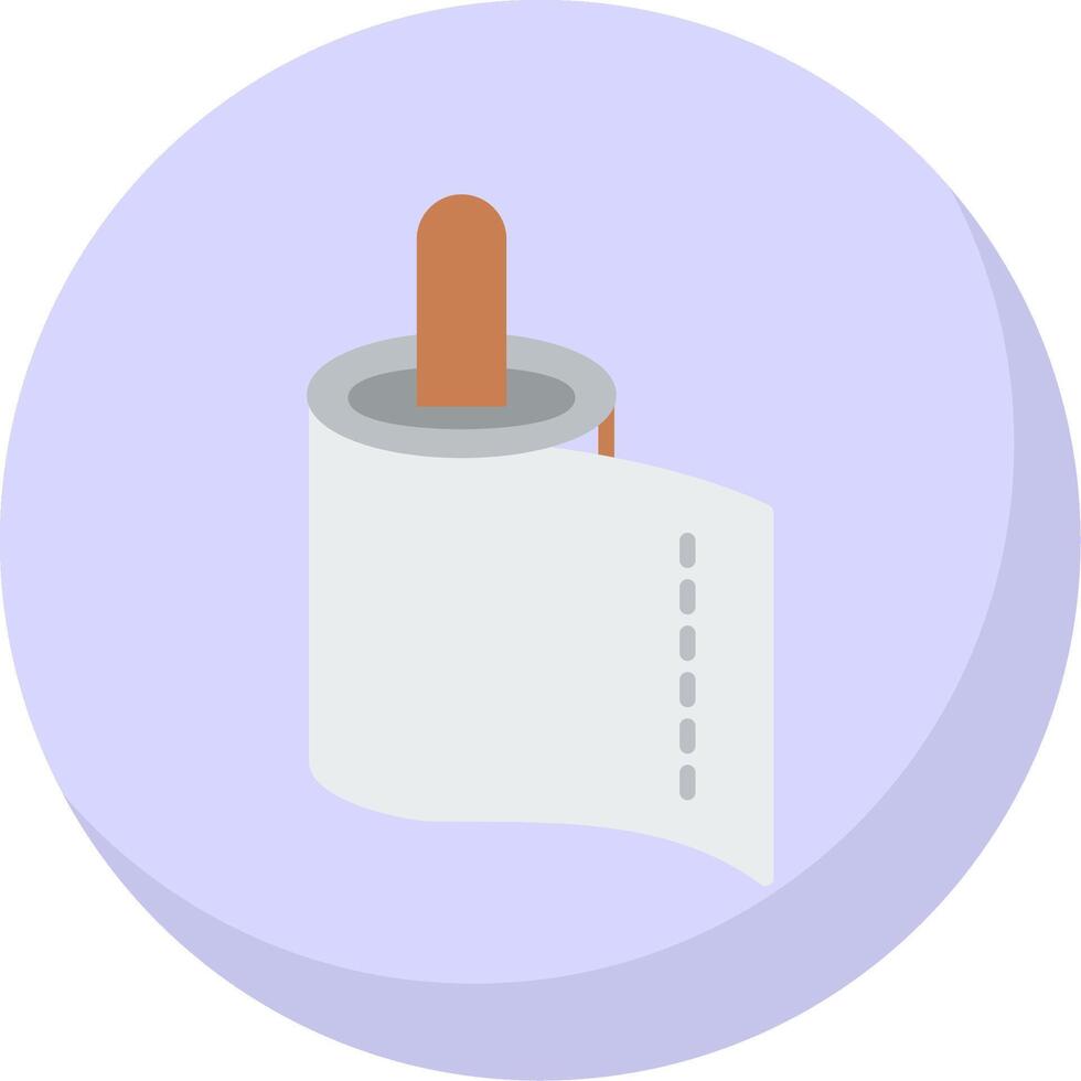 Paper Towel Flat Bubble Icon vector