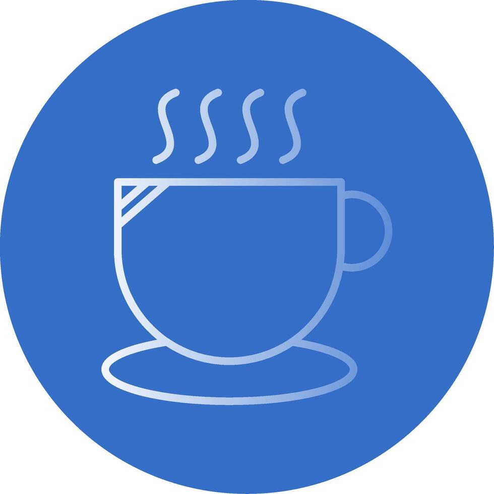 Cup Flat Bubble Icon vector