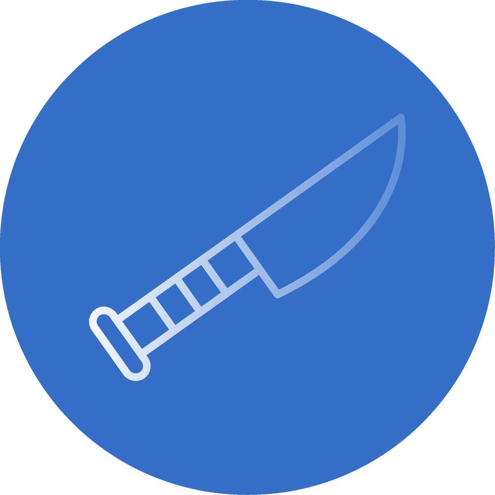 cuchillo plano burbuja icono vector