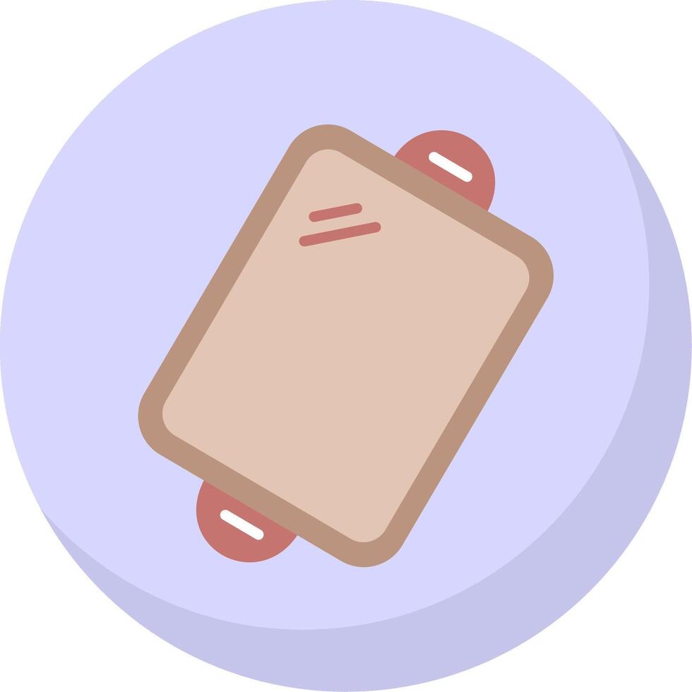 Baking trays Flat Bubble Icon vector