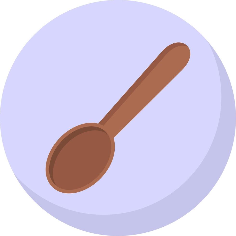 Spoon Flat Bubble Icon vector