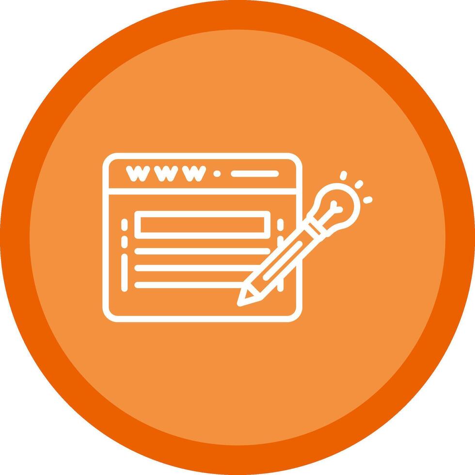 Website Design Line Multi Circle Icon vector