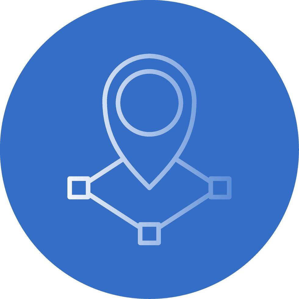 Location Flat Bubble Icon vector