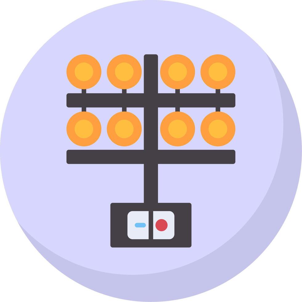 Lighting Flat Bubble Icon vector