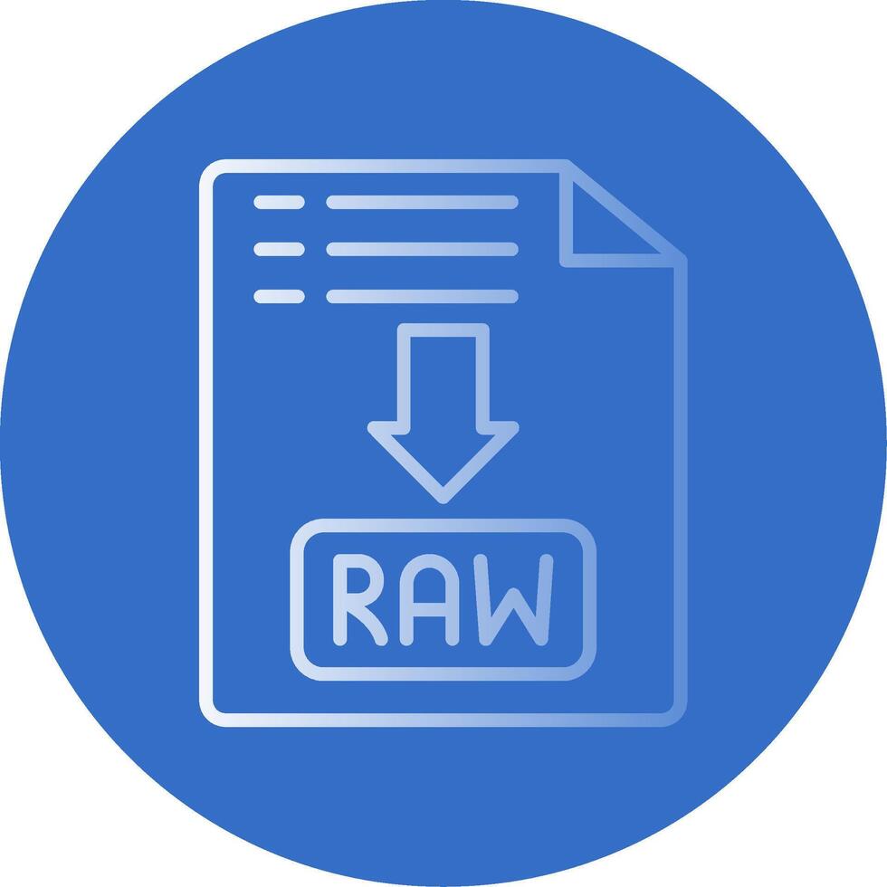 Raw Flat Bubble Icon vector