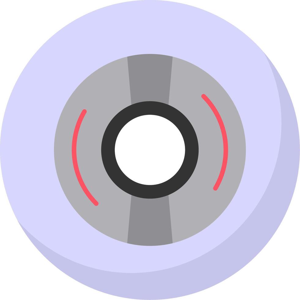 discos compactos plano burbuja icono vector