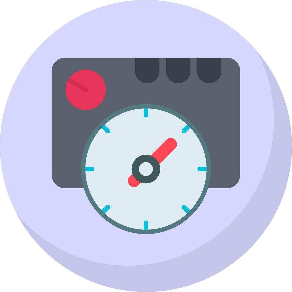 Thermostat Flat Bubble Icon vector