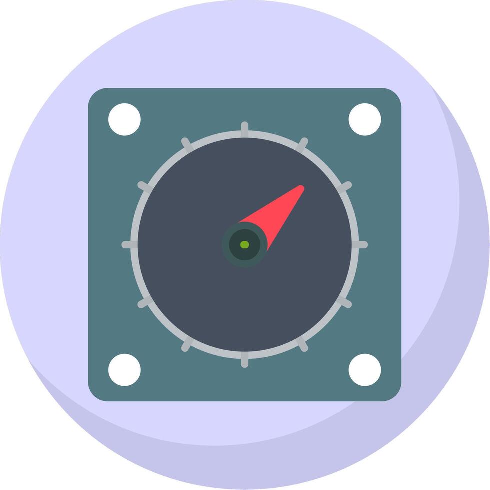 Timer Flat Bubble Icon vector