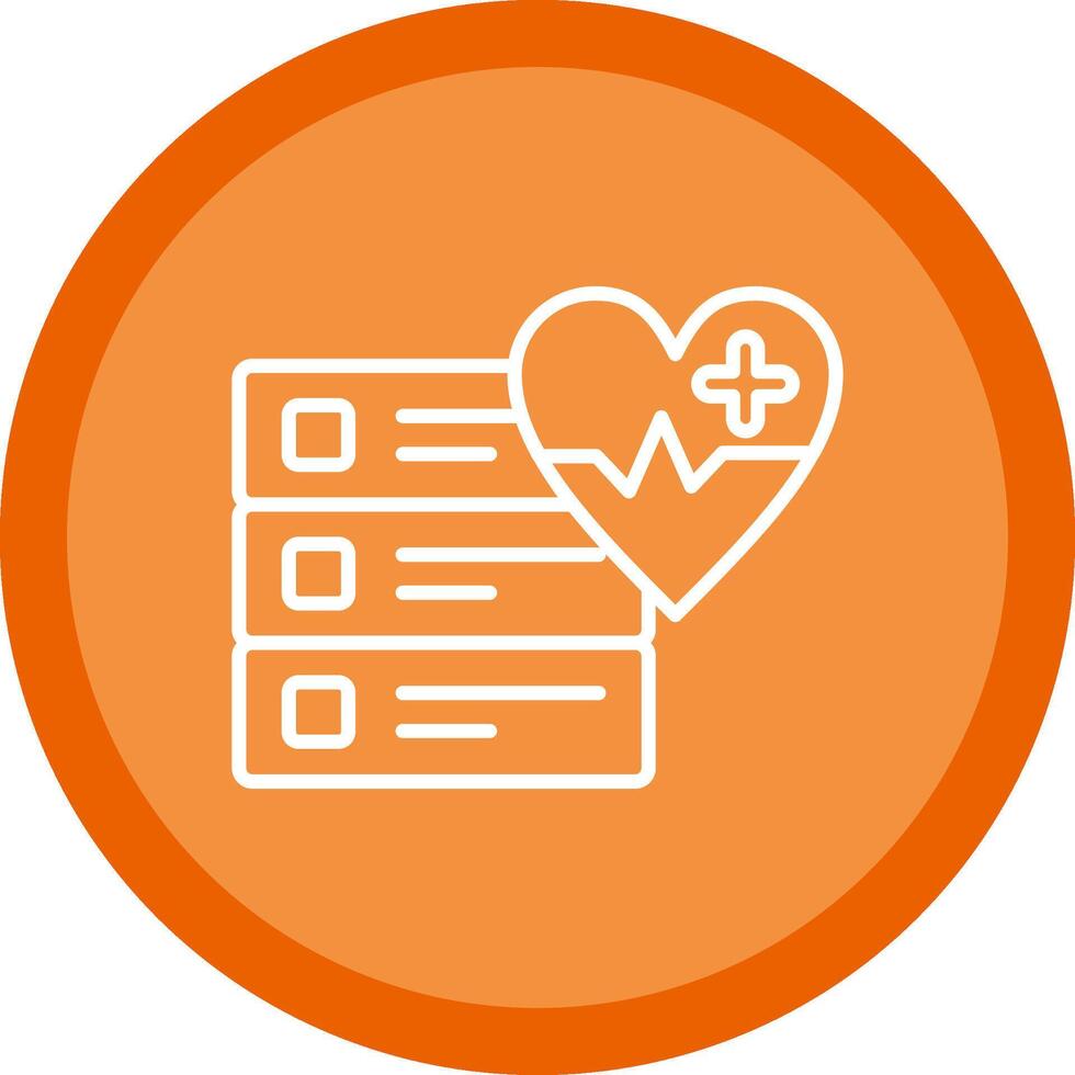 Medical Line Multi Circle Icon vector