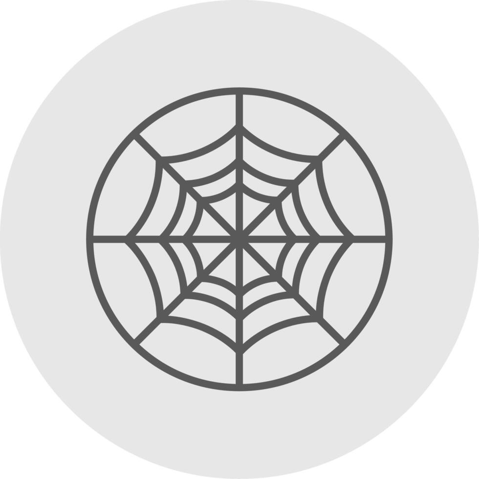 araña web línea lleno ligero icono vector