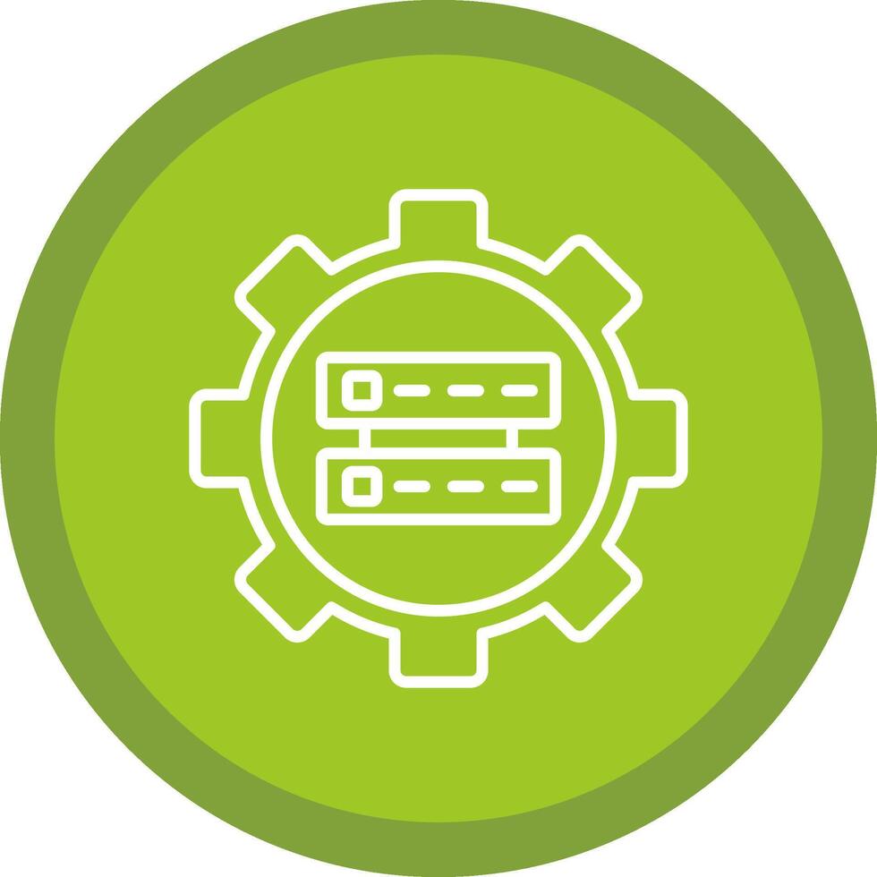 Data Management Line Multi Circle Icon vector