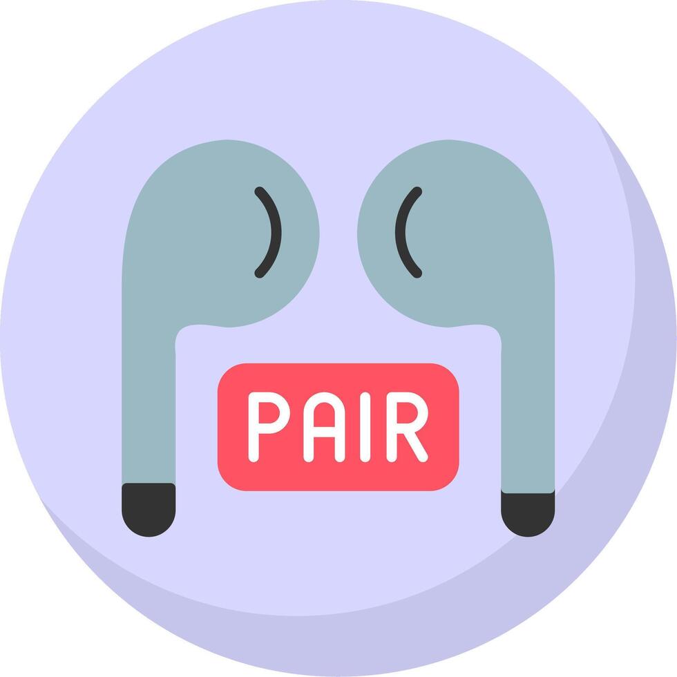 Pairing Flat Bubble Icon vector