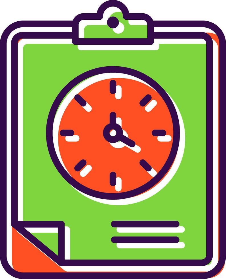 Clipboard filled Design Icon vector