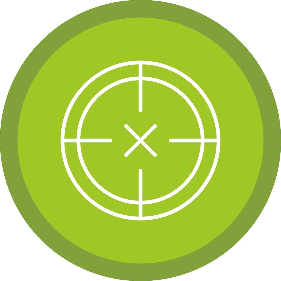 Scope Line Multi Circle Icon vector