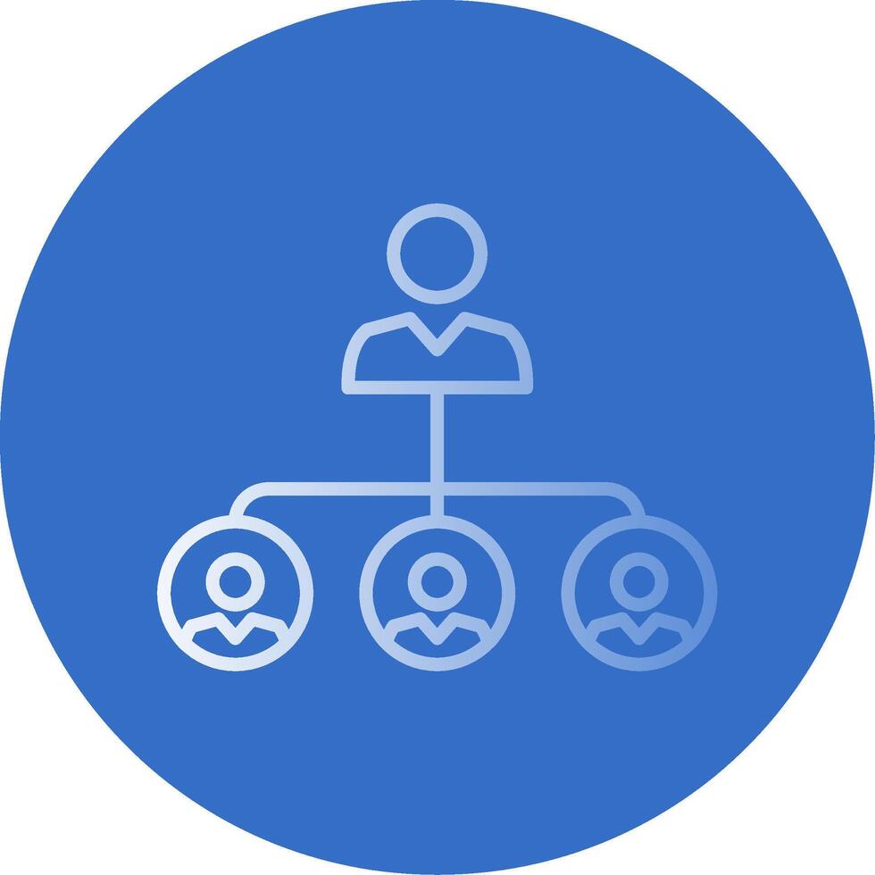 Team Flat Bubble Icon vector