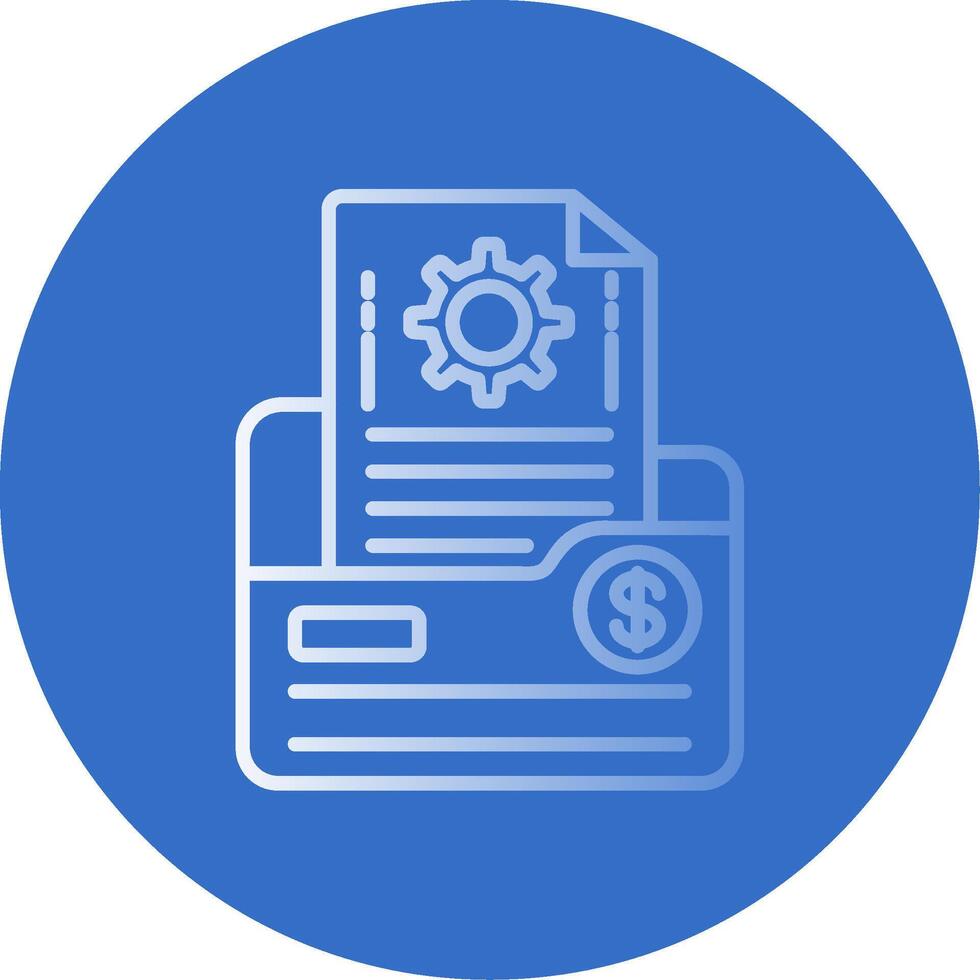 Folder Flat Bubble Icon vector