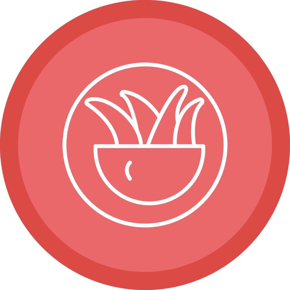 Air Planting Line Multi Circle Icon vector