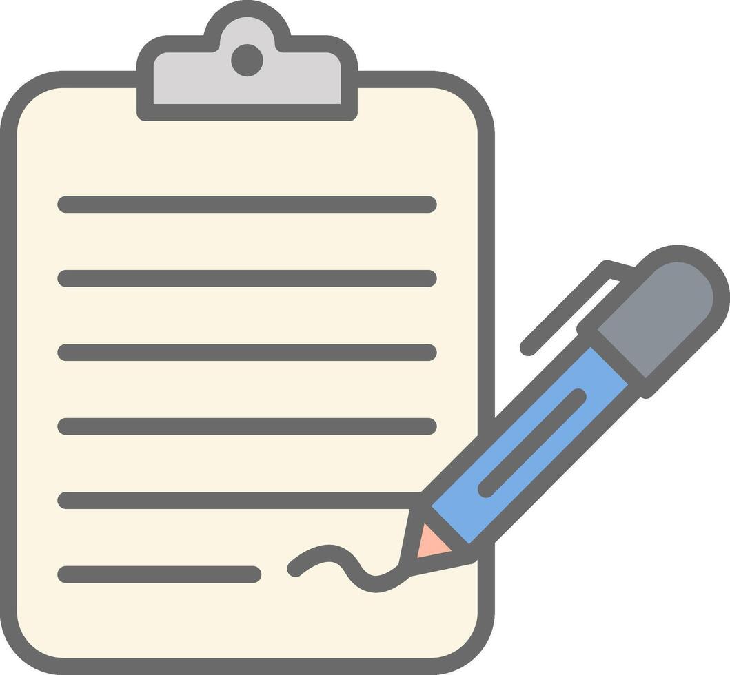 Check List Line Filled Light Icon vector