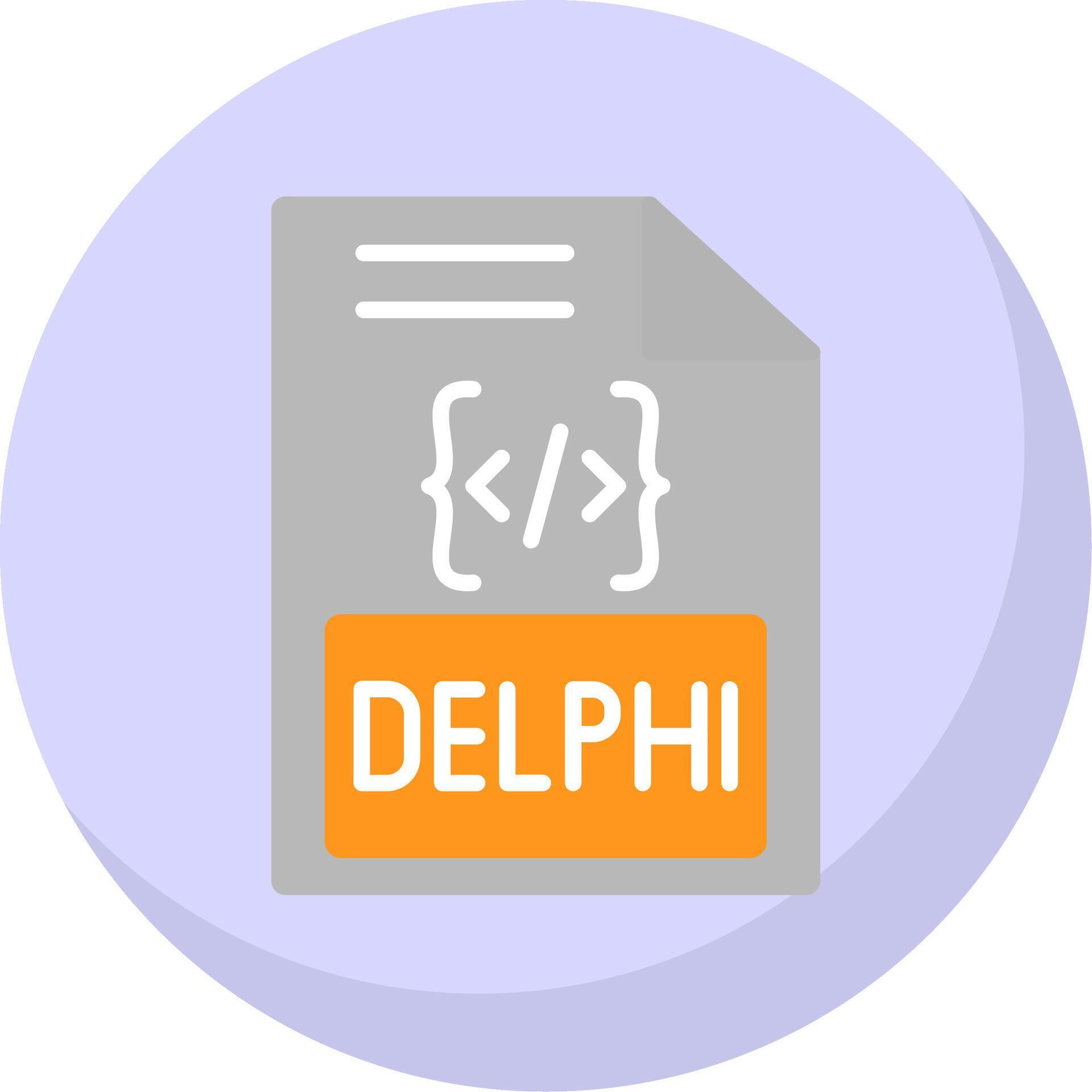 Delphi Flat Bubble Icon 44222231 Vector Art at Vecteezy