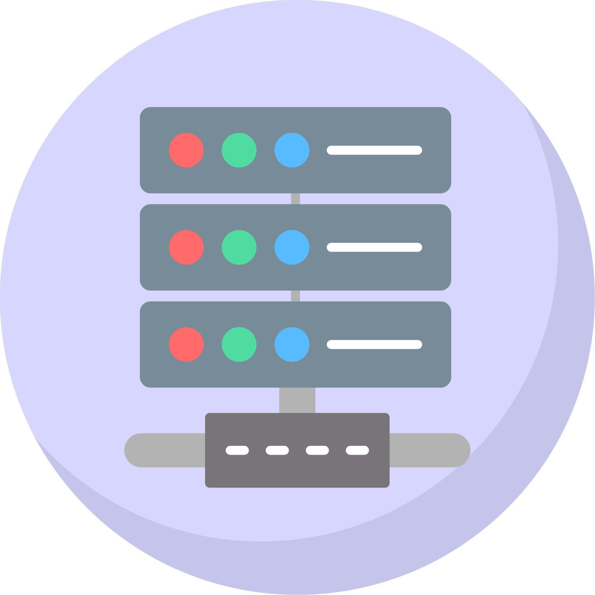 Server Flat Bubble Icon 44222250 Vector Art at Vecteezy