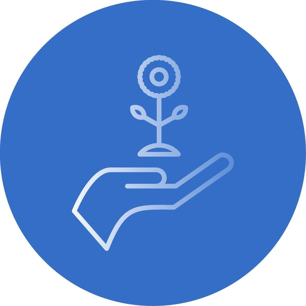 Eco Care Flat Bubble Icon vector