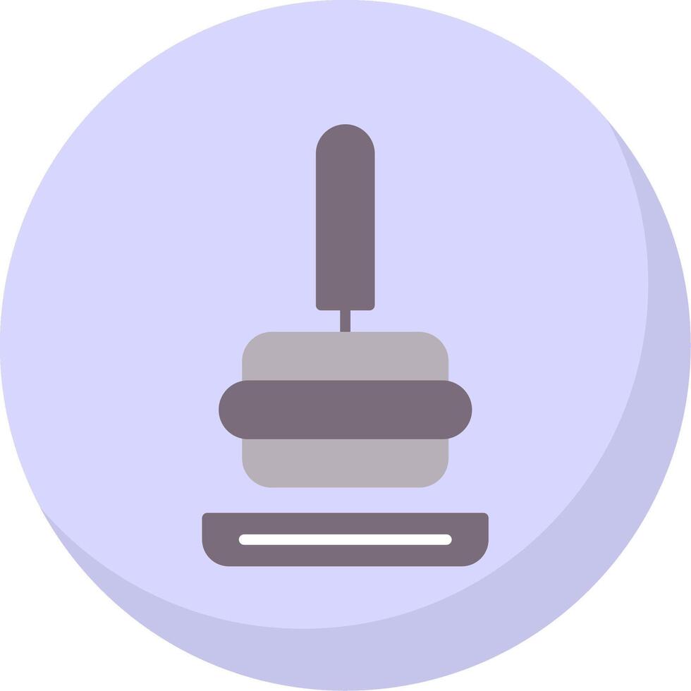 Tamper Flat Bubble Icon vector