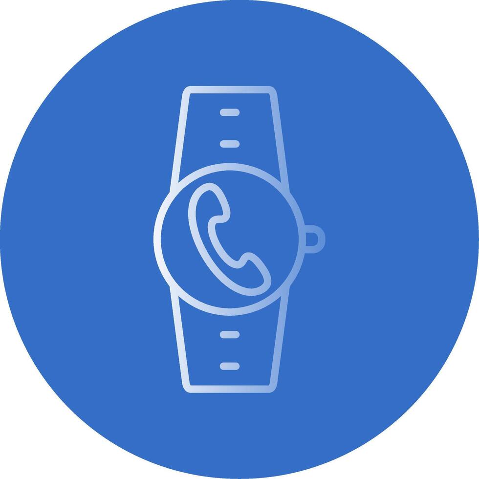 Incoming Call Flat Bubble Icon vector