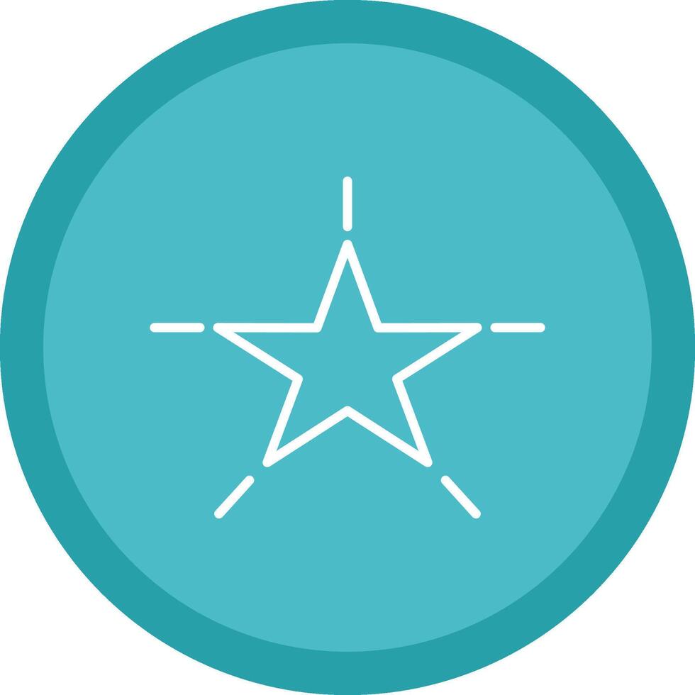 Star Line Multi Circle Icon vector