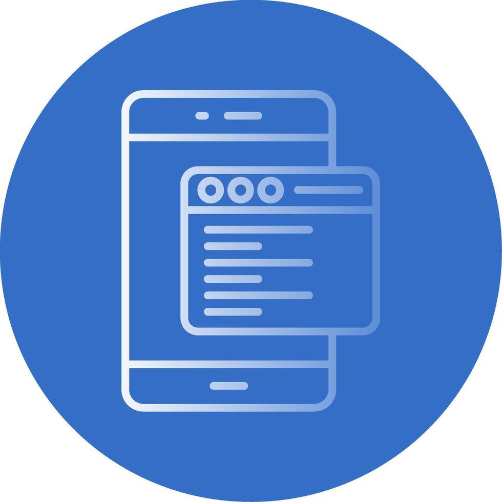 Smartphone Flat Bubble Icon vector