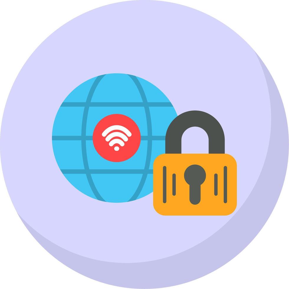 Internet Flat Bubble Icon vector