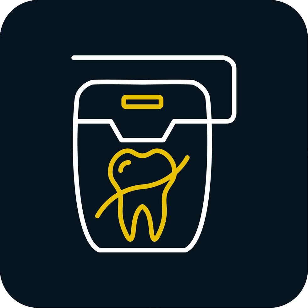 Floss Line Red Circle Icon vector