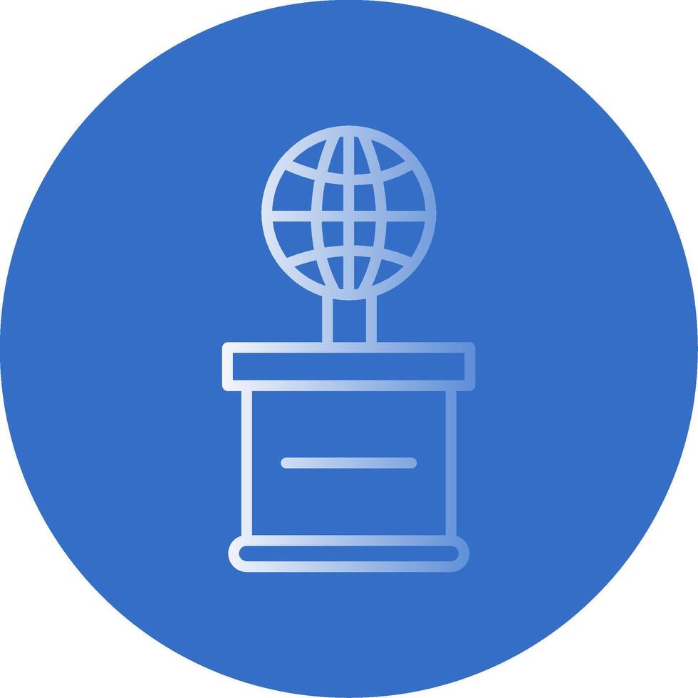 World Flat Bubble Icon vector