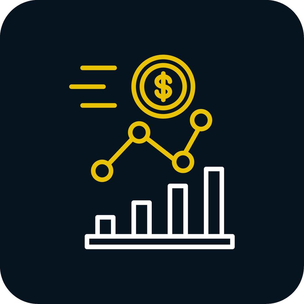 inversión línea rojo circulo icono vector