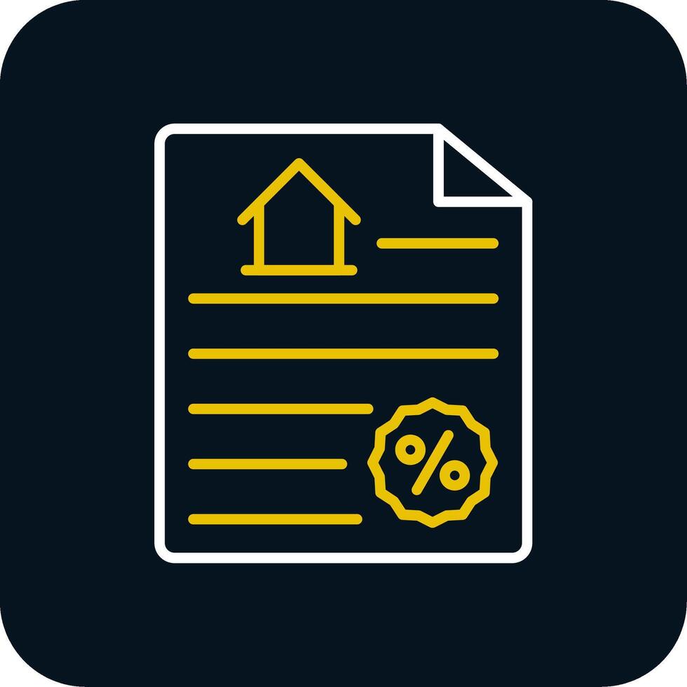 Contract Line Red Circle Icon vector