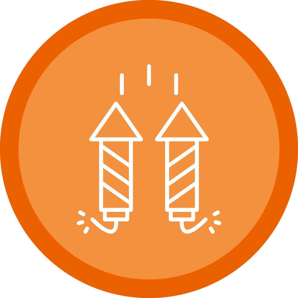 Firework Line Multi Circle Icon vector