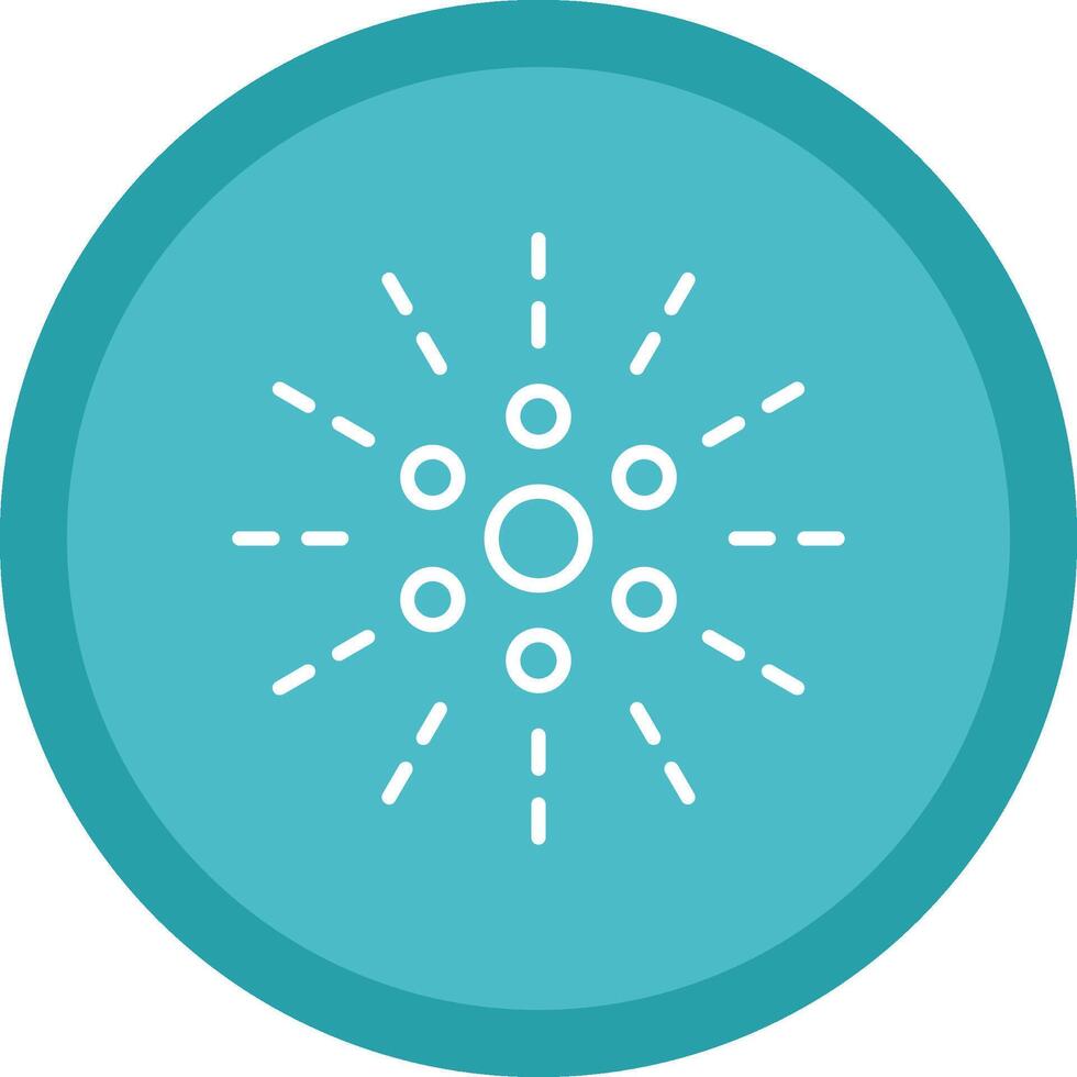 Firework Line Multi Circle Icon vector
