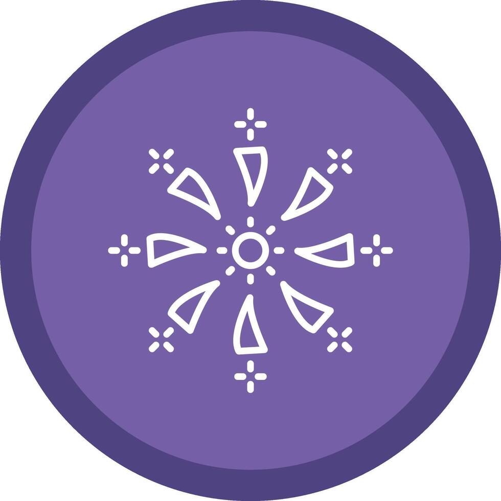 Firework Line Multi Circle Icon vector